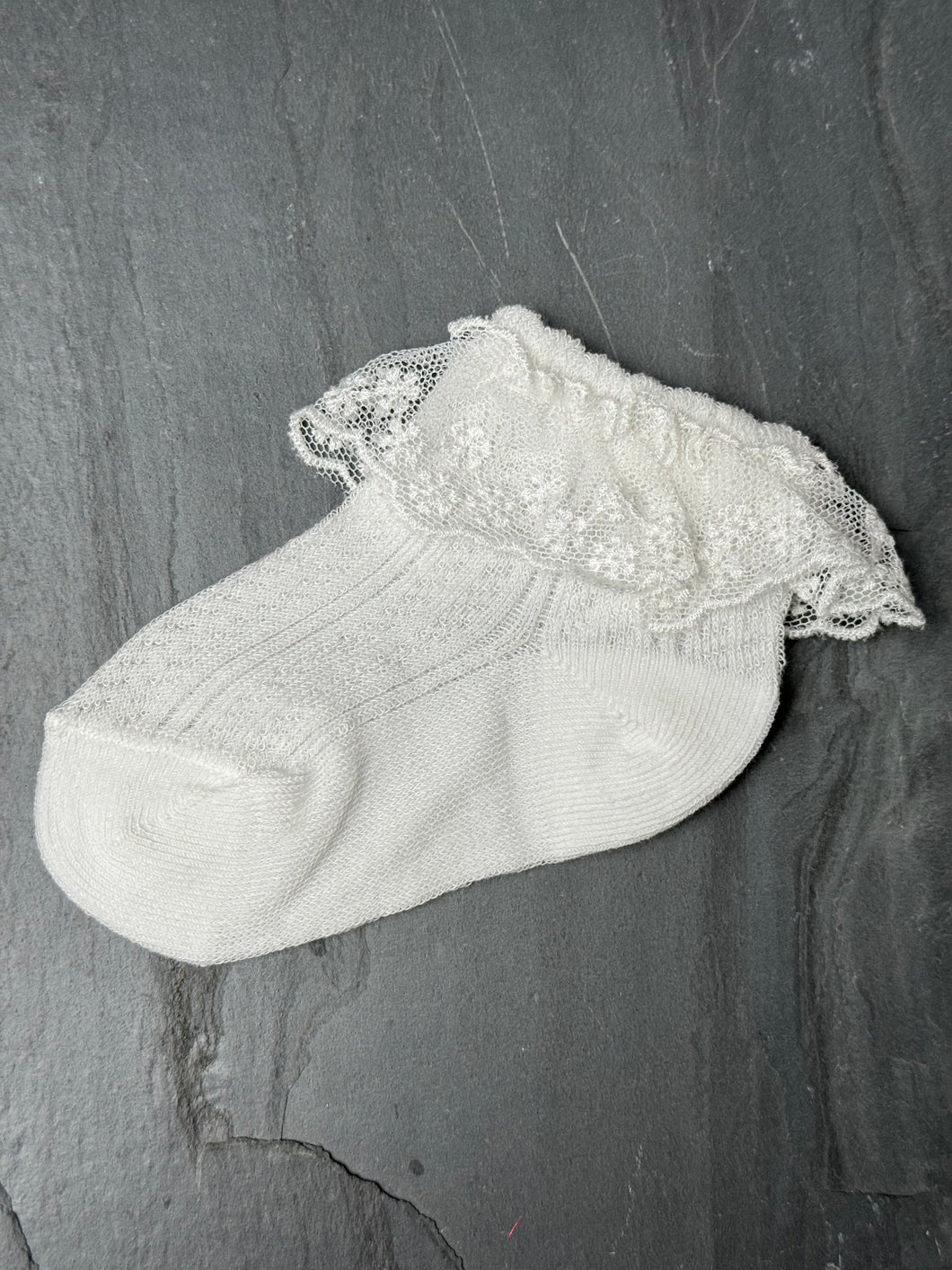 Cotton Socks with Lace S2405
