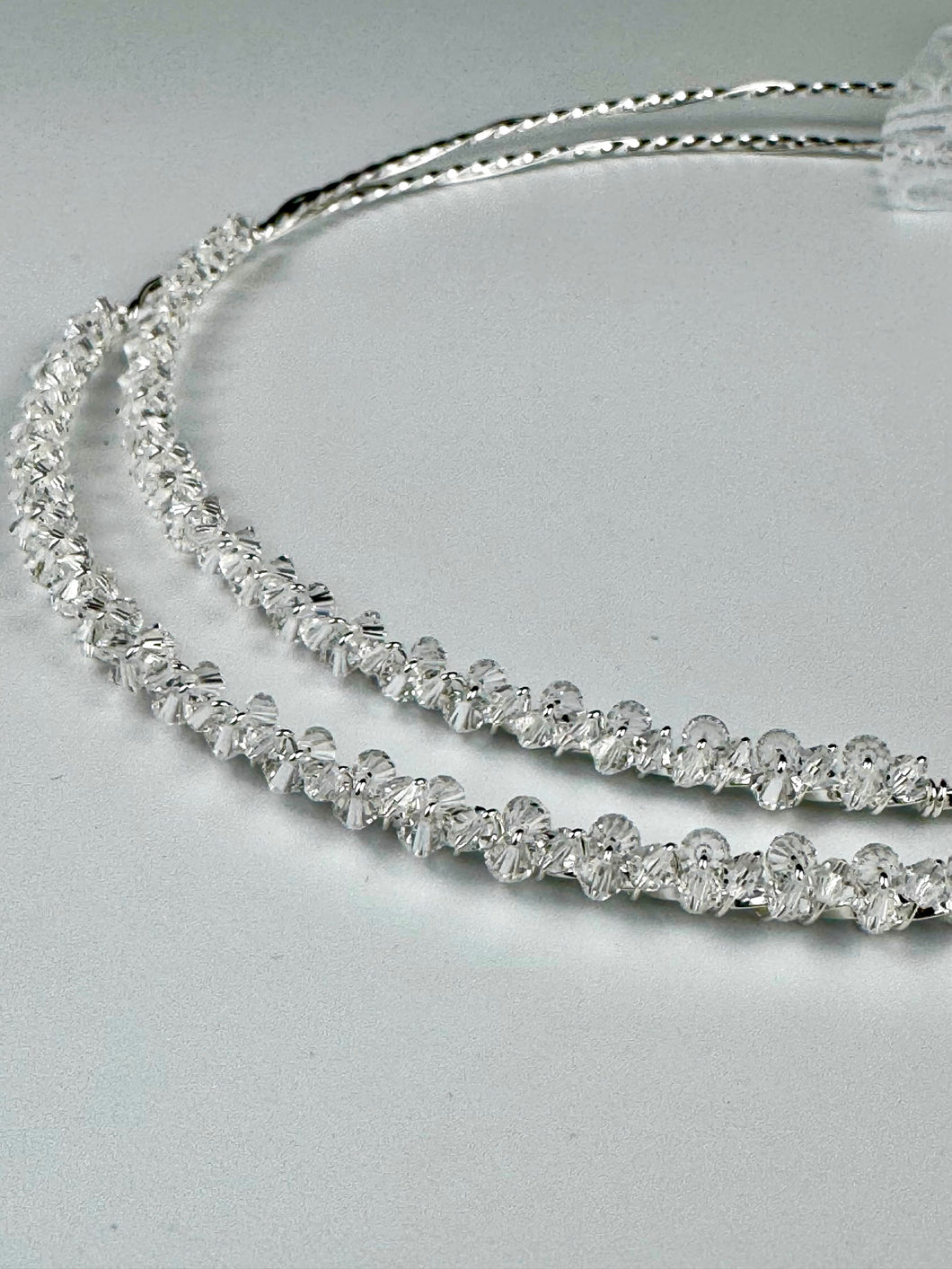 Silver Weddding Crowns with Crystals S1136S