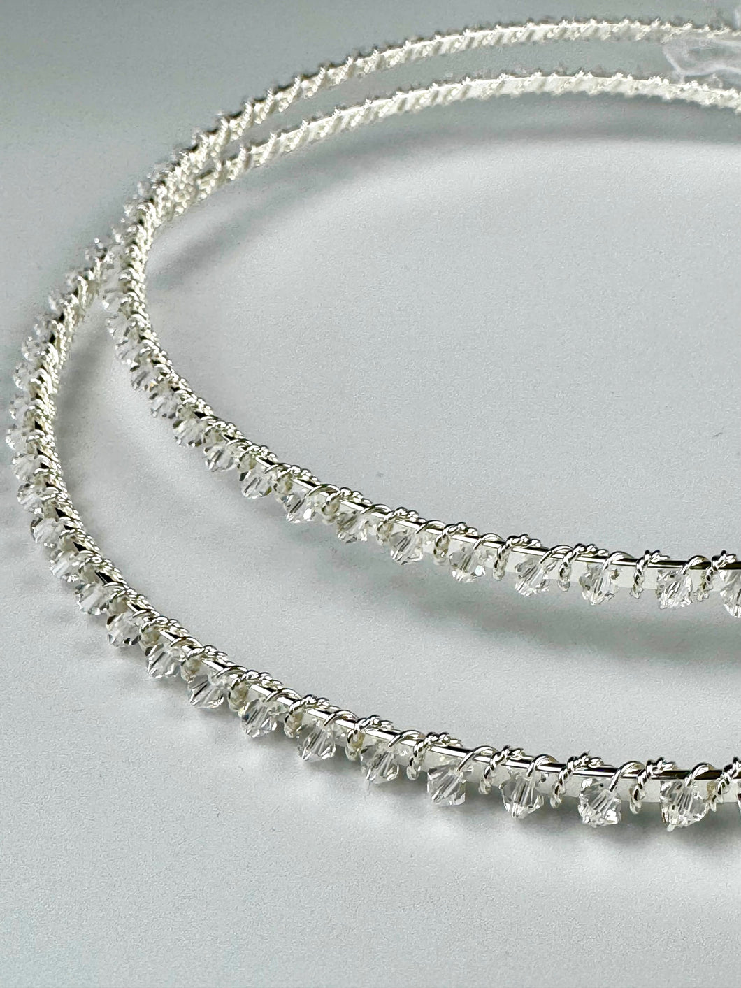 Silver Weddding Crowns with Crystals S1209