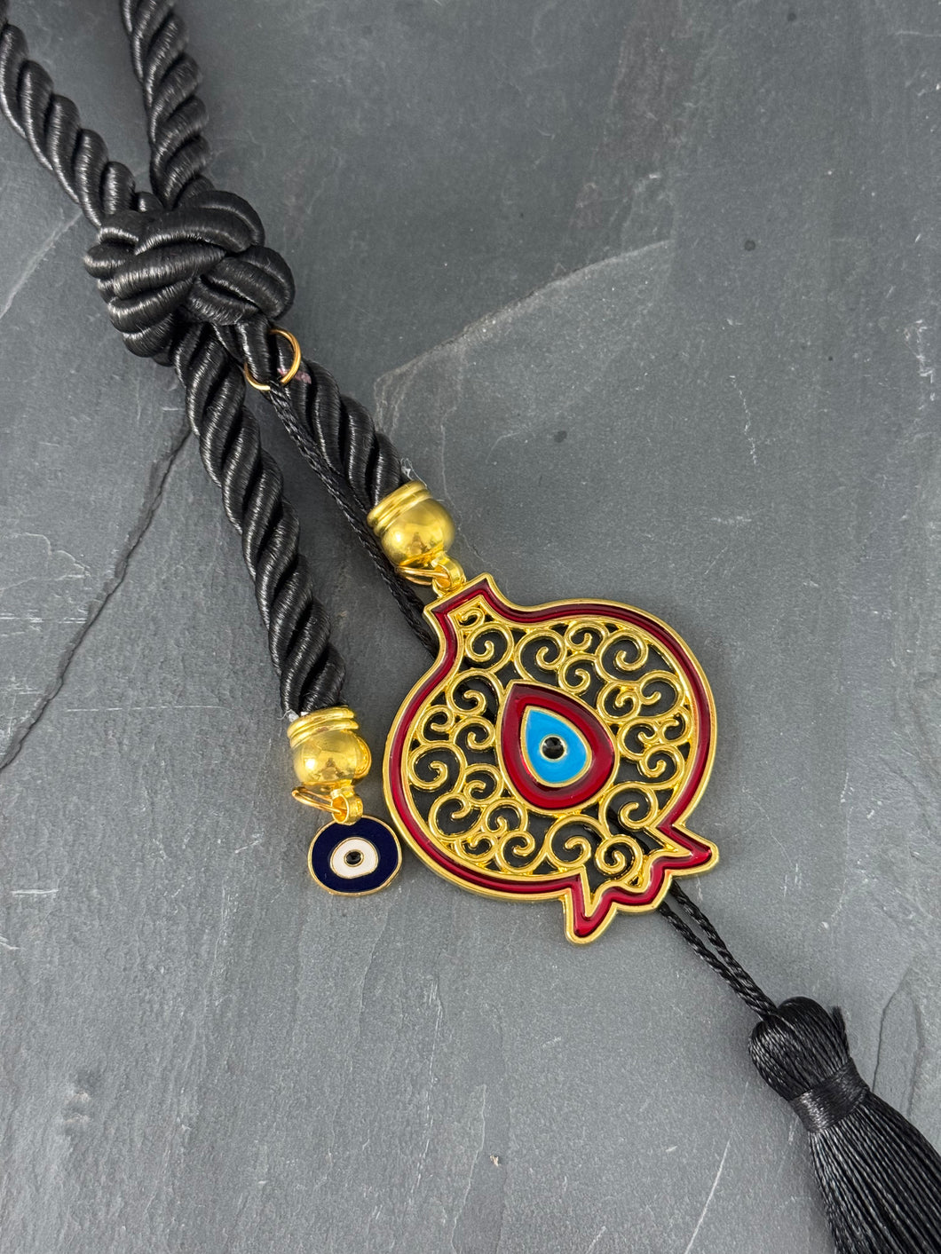Pomegranate Gouri Double Tassel with Charm G2824