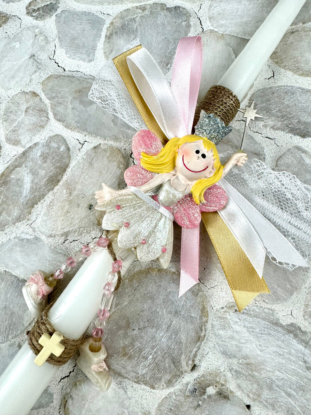 Corded Easter Candle with Magnetic Princess  EC2024219