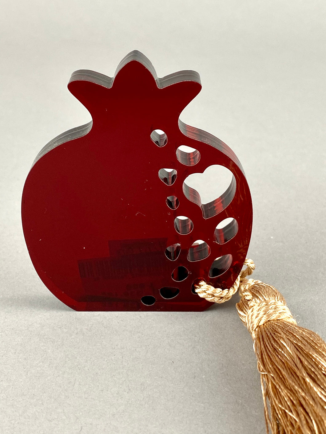 Large Freestanding Pomegranate with Tassel