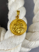 Load image into Gallery viewer, 14k Gold Konstantinata Pendant  Double Sided IC.XC.NI.KA
