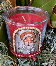 Load image into Gallery viewer, White Scented Candle with Icon
