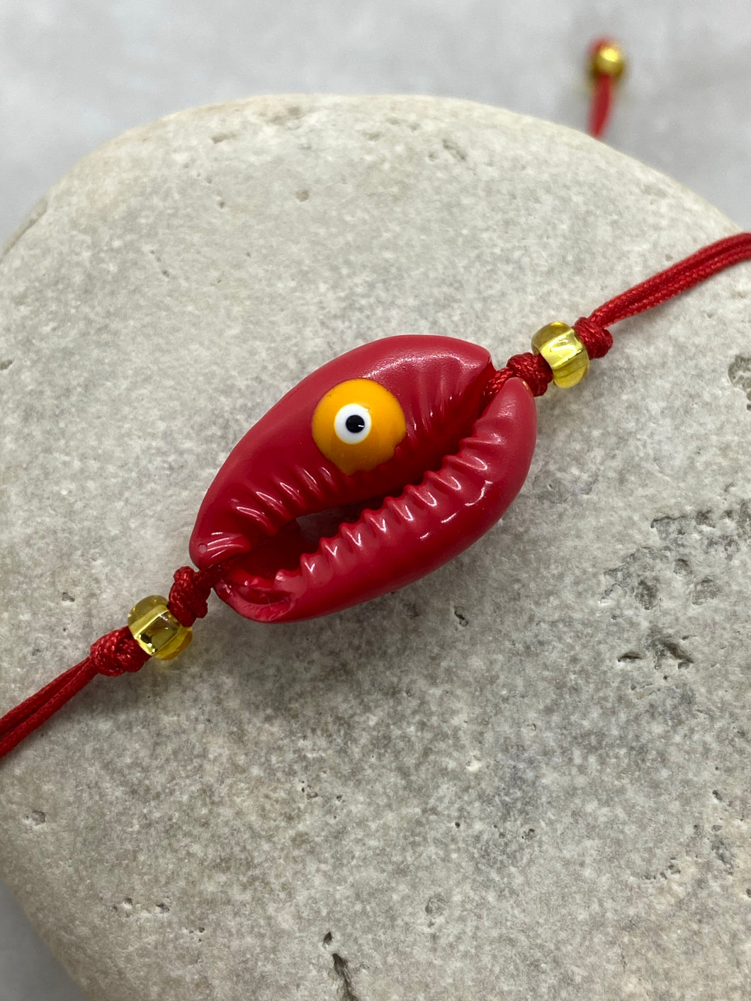 Adjustable Sea Shell Evil Eye Martaki Bracelet MB1