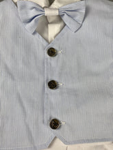 Load image into Gallery viewer, Rosies Collections 7pc full suit, Dress shirt with cuff sleeves, White Pants, Grey Jacket with Grey Vest, Belt or Suspenders, Cap. Made in Greece exclusively for Rosies Collections
