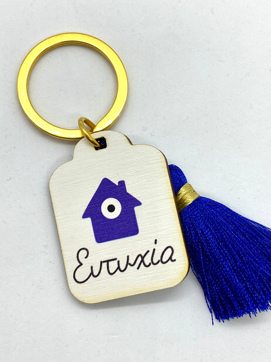 Lucky House Mati Keychain with Tassel