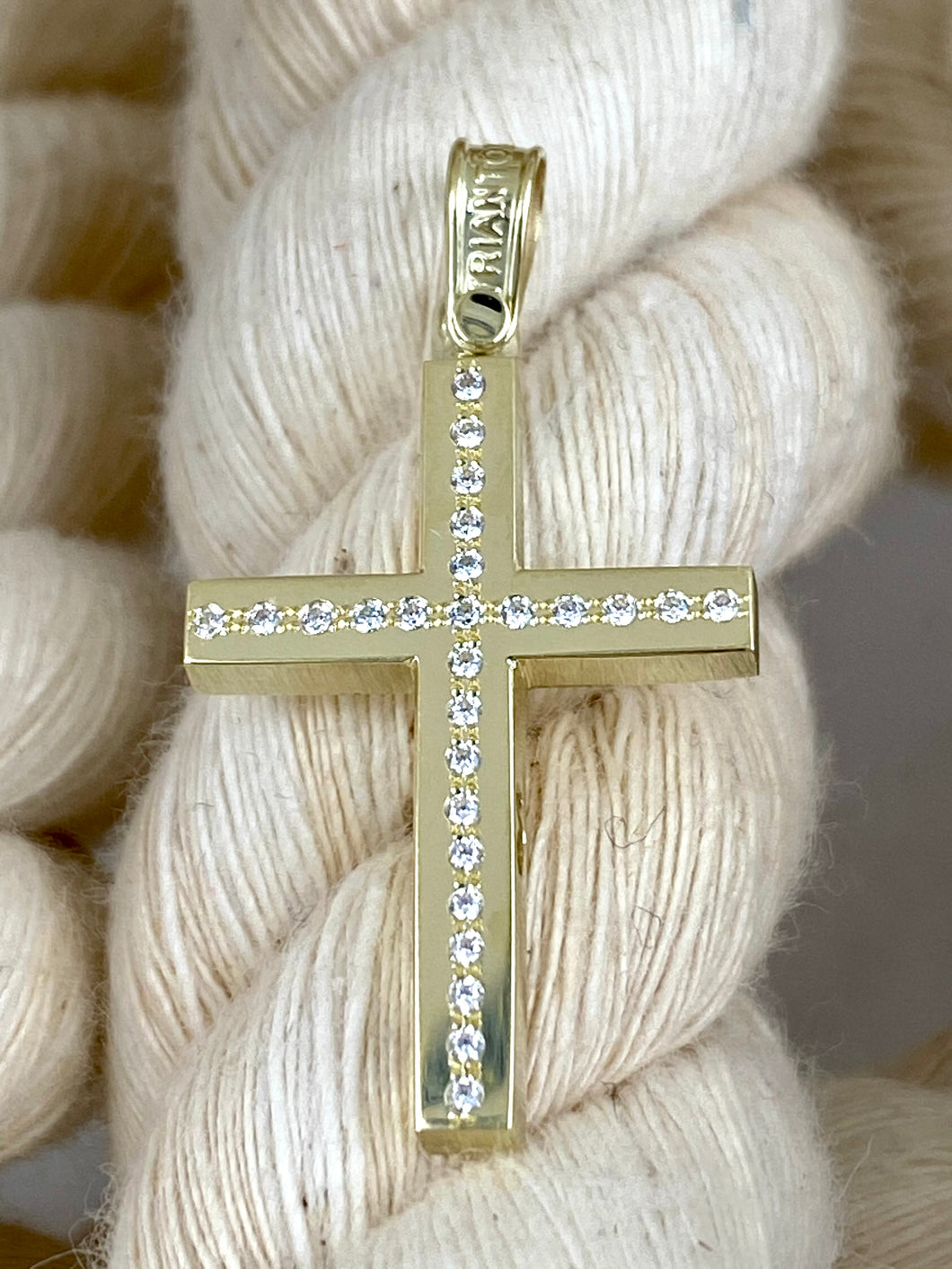 Triantos 14k Yellow Gold Cross 75