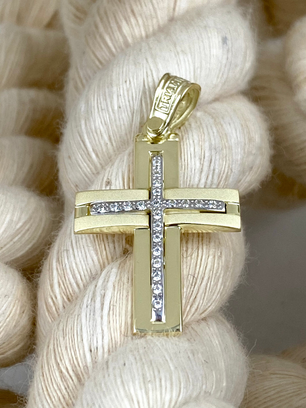 Triantos 14k Yellow Gold Cross 74