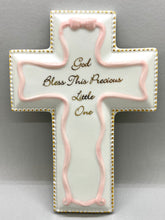 Load image into Gallery viewer, Porcelain Pearl Hanging Cross Girls

