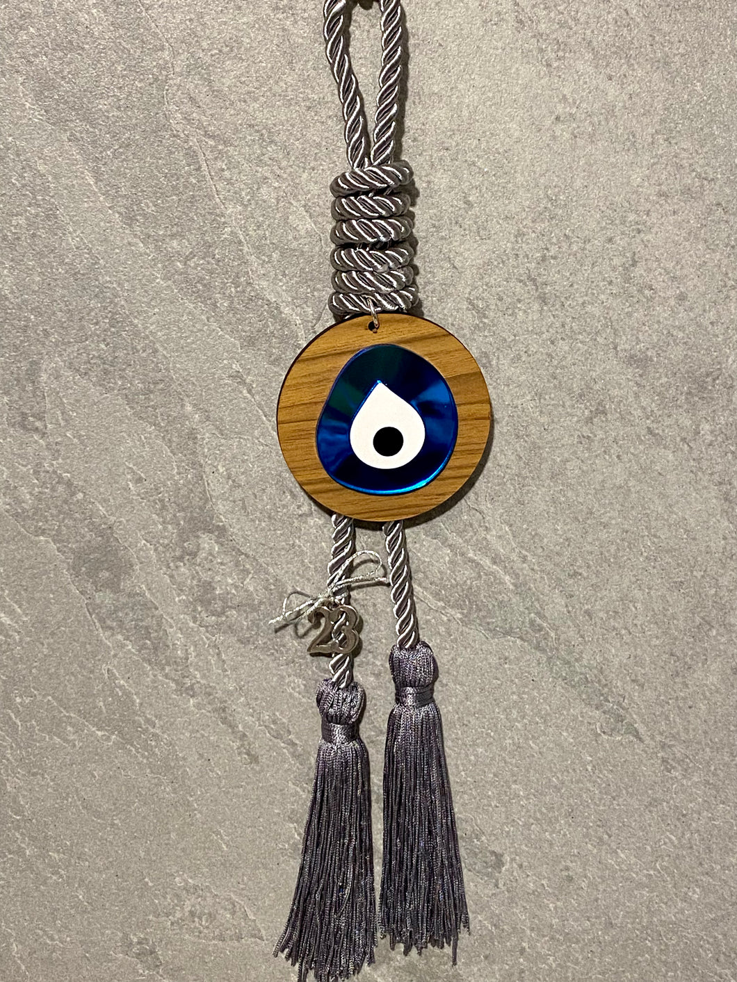 Wooden Acrylic Mati Gouri with Charms and Double Tassel G233448