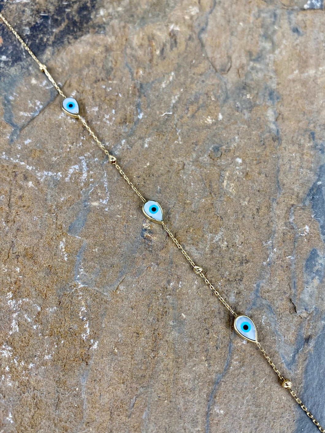 14K Yellow Gold Bracelet with Eye YGB3