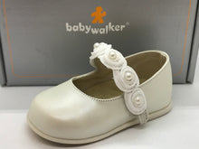 Load image into Gallery viewer, Babywalker Pearl Flower Leather Shoe
